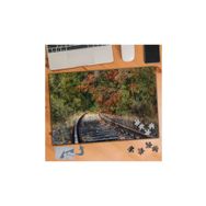 Asilmeydan 424482557 240 Parça Ağaçlı Tren Rayı Yolu Manzara Puzzle Yapboz Tablo