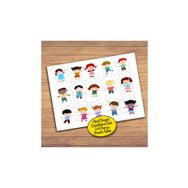 Asilmeydan 428090458 24 Parça Sevimli Minik Çocuklar Çocuk Puzzle Yapboz Tablo