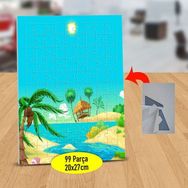 Asilmeydan 433121658 99 Parça Tatil Adası Deniz Ve Kum Puzzle Yapboz Tablo