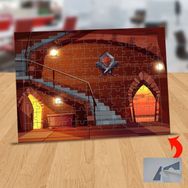 Asilmeydan 433191286 99 Parça Şato Içinde Açık Kapılar Puzzle Yapboz Tablo