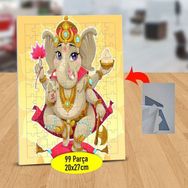 Asilmeydan 433202710 99 Parça Süslü Hint Fili Puzzle Yapboz Tablo