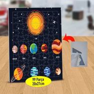 Asilmeydan 433216044 99 Parça Güneş Sistemi Gezegenler Puzzle Yapboz Tablo