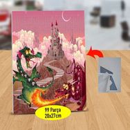 Asilmeydan 433222087 99 Parça Ateş Püsküren Ejderhalar Puzzle Yapboz Tablo