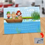 Asilmeydan 433248666 99 Parça Teknede Arkadaşlar Puzzle Yapboz Tablo