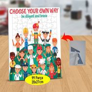 Asilmeydan 433443754 99 Parça Dünya Meslekleri Puzzle Yapboz Tablo