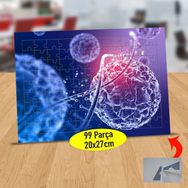 Asilmeydan 433525328 99 Parça Virüsün Dnaya Bulaşması Puzzle Yapboz Tablo