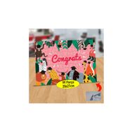 Asilmeydan 433530388 99 Parça Mezun Olan Hayvanlar Puzzle Yapboz Tablo