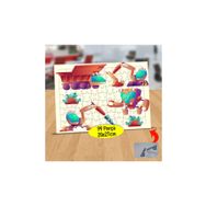 Asilmeydan 433562649 99 Parça Inşaat Robotları Puzzle Yapboz Tablo