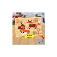 Asilmeydan 433568518 99 Parça Atkılı Kızıl Tilkiler Puzzle Yapboz Tablo