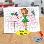Asilmeydan 433580453 99 Parça Kuş Tutan Kız Puzzle Yapboz Tablo