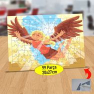 Asilmeydan 433797844 99 Parça Kanatlı Güneş Perisi Puzzle Yapboz Tablo