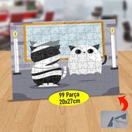 Asilmeydan 433811827 99 Parça Mumyalanmış Kediler Puzzle Yapboz Tablo