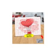 Asilmeydan 433814463 99 Parça Kalpli Uçan Balon Puzzle Yapboz Tablo