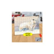 Asilmeydan 433815219 99 Parça Karda Kutup Ayısı Puzzle Yapboz Tablo