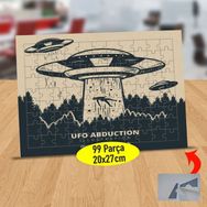 Asilmeydan 433816109 99 Parça Dünyaya Gelen Ufo Puzzle Yapboz Tablo