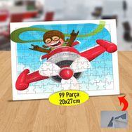 Asilmeydan 433818524 99 Parça Neşeli Uçan Pilot Puzzle Yapboz Tablo