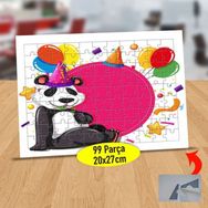 Asilmeydan 433873063 99 Parça Parti Yapan Panda Puzzle Yapboz Tablo