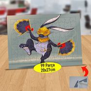 Asilmeydan 433877496 99 Parça Yelpazeli Tavşan Puzzle Yapboz Tablo