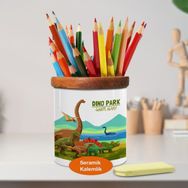 Asilmeydan 446673269 Eski Dönem Dinozorları Seramik Kalemlik