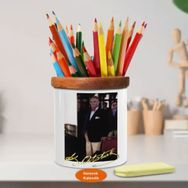 Asilmeydan 449027841 Papyonlu Mustafa Kemal Atatürk Ahşap Seramik Kalemlik