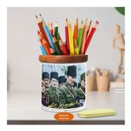 Asilmeydan 449786140 Baş Kumandan Kemal Atatürk Ahşap Seramik Kalemlik