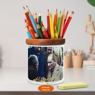 Asilmeydan 450370479 Halkını Dinleyen Mustafa Kemal Atatürk Ahşap Seramik Kalemlik
