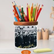 Asilmeydan 451490387 Başkomutan Mustafa Kemal Atatürk Ahşap Seramik Kalemlik