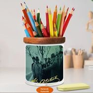 Asilmeydan 451693988 Arazi Gezisinde Mustafa Kemal Atatürk Ahşap Seramik Kalemlik