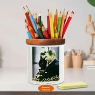 Asilmeydan 451706502 Gölgede Dinlenen Mustafa Kemal Atatürk Ahşap Seramik Kalemlik