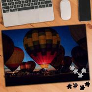 Asilmeydan 455393756 240 Parça Akşam Balon Manzarası Puzzle Yapboz Tablo