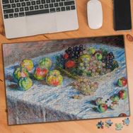 Asilmeydan 455416492 240 Parça Elma Ve Üzümler Claude Monet Puzzle Yapboz Tablo