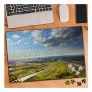 Asilmeydan 455724802 240 Parça Güneşli Yeşil Arazi Puzzle Yapboz Tablo