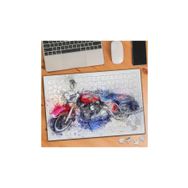 Asilmeydan 455869159 240 Parça Çizimsel Renkli Motorsiklet Puzzle Yapboz Tablo