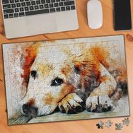 Asilmeydan 455876530 240 Parça Masum Bakışlı Köpek Puzzle Yapboz Tablo