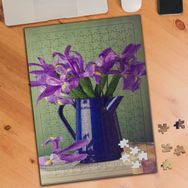 Asilmeydan 456195554 240 Parça Mor Dökülen Çiçek Puzzle Yapboz Tablo
