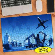 Asilmeydan 456482639 240 Parça Uluslararası Taşıma Araçları Puzzle Yapboz Tablo