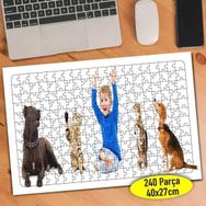Asilmeydan 456750846 240 Parça Sevimli Bebek Hayvan Dostları Puzzle Yapboz Tablo
