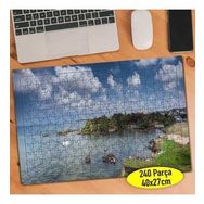 Asilmeydan 456757503 240 Parça Mavi Deniz Ada Sahili Puzzle Yapboz Tablo