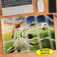 Asilmeydan 456759168 240 Parça Gol Atan Futbolcu Puzzle Yapboz Tablo