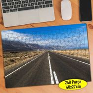 Asilmeydan 456781658 240 Parça Issız Yol Manzarası Puzzle Yapboz Tablo