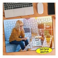 Asilmeydan 456794343 240 Parça Düşünceli Çalışan Kadın Puzzle Yapboz Tablo