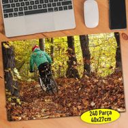 Asilmeydan 457289451 240 Parça Ormanda Bisikletli Çocuk Puzzle Yapboz Tablo