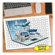 Asilmeydan 457330013 240 Parça Lojistik Sanal Dünya Puzzle Yapboz Tablo