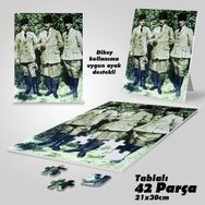 Asilmeydan Asil Hobi Gazi Mustafa Kemal Atatürk Ve Silah Arkadaşları Ayak Destekli 42 Parça Puzzle Yapboz Tablo