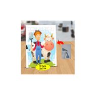 Asilmeydan Çiftçi Adam Ve İnek 99 Parça Puzzle Yapboz Tablo