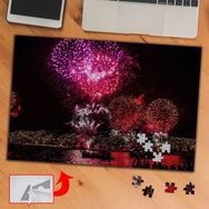 Asilmeydan Deniz Kenarındaki Panayır 240 Parça 27x40 cm Puzzle Yapboz Tablo