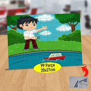 Asilmeydan Gemi Yüzdüren Çocuk 99 Parça Puzzle Yapboz Tablo