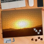 Asilmeydan Gün Batımı Doğa Manzarası 240 Parça Puzzle Yapboz Tablo