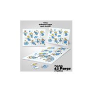 Asilmeydan Hobi Mutlu Çocuklar Melekler Ayak Destekli Çerçeveli 42 Parça Puzzle Yapboz Tablo