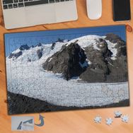 Asilmeydan Karlı Dağlar Mavi Deniz Manzarası 240 Parça 27x40 cm Puzzle Yapboz Tablo